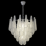 Люстра с подвесками из рифленного стекла в форме капель Textured Glass Chandelier варинант исполнения - 16 | Loft Concept в Воронеже