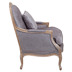 Кресло Ava Classical Armchair brown and grey velour варинант исполнения - 2 | Loft Concept в Воронеже