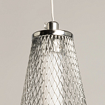 Люстра круглая каскадня с 5-ю плафонами из металлической сетки Mesh Lampshade Lighting варинант исполнения - 9 | Loft Concept в Воронеже