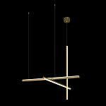 Люстра с 3-мя  пересекающимися цилиндрическими плафонами на тонких тросах Trumpet tube варинант исполнения - 3 | Loft Concept в Воронеже