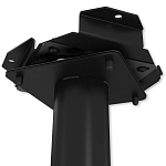 Барный стул вращающийся со спинкой и подлокотниками Douglas Rhombus Черный Велюр варинант исполнения - 7 | Loft Concept в Воронеже