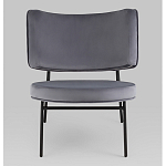 Мини-кресло District Lounge велюр серый варинант исполнения - 4 | Loft Concept в Воронеже