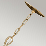 Люстра дизайнерская золотого цвета с 6-ю лампами на изогнутых рожках с текстурной поверхностью Hinkley варинант исполнения - 3 | Loft Concept в Воронеже