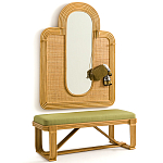 Скамья из ротанга с подушкой Mattia Rattan Bench варинант исполнения - 5 | Loft Concept в Воронеже