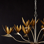 Люстра с плафонами в виде цветов Golden Bird of Paradise варинант исполнения - 6 | Loft Concept в Воронеже