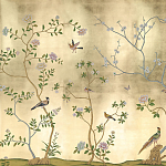 Обои ручная роспись Badminton Deep Rich Gold gilded paper варинант исполнения - 1 | Loft Concept в Воронеже