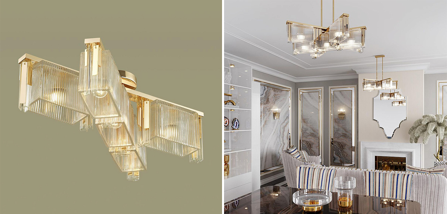 Люстра Madelen Gold Chandelier 5 Люстра Madelen Gold Chandelier 5 - Loft-Concept в Воронеже