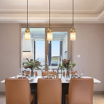 Подвесной светильник светодиодный с цилиндрическим плафоном Stone Helios варинант исполнения - 1 | Loft Concept в Воронеже