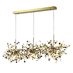 Люстра подвесная из трех частей с металлическими круглыми элементами Terzani Argent варинант исполнения - 2 | Loft Concept в Воронеже