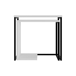 Комплект из 2-х приставных столов белого цвета из дерева ZIGOSH WHITE варинант исполнения - 1 | Loft Concept в Воронеже