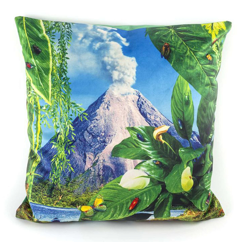 Подушка Seletti Volcano Toiletpaper Зеленый Голубой Серый Подушка Seletti Volcano Toiletpaper Зеленый Голубой Серый в Воронеже | Loft Concept