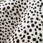 Мебельная ткань Искусственный мех  белый леопард 90 см T5-3 варинант исполнения - 2 | Loft Concept в Воронеже