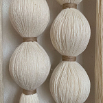 Панно на стену из хлопковых нитей White Morse Wall Hanging  варинант исполнения - 3 | Loft Concept в Воронеже