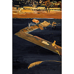 Кофейный стол с японским пейзажем Bohemia coffee table  варинант исполнения - 5 | Loft Concept в Воронеже