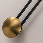 Бра с янтарным стеклянным диском и золотистыми акцентами Savio Glass Disc варинант исполнения - 3 | Loft Concept в Воронеже