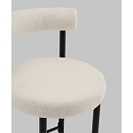 Стул полубарный Floreo букле молочный варинант исполнения - 2 | Loft Concept в Воронеже