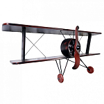 Полка книжная в виде аэроплана в стиле лофт FLY варинант исполнения - 1 | Loft Concept в Воронеже