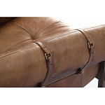 Двухместный диван Duncan винтажная коричневая кожа варинант исполнения - 4 | Loft Concept в Воронеже