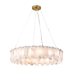 Люстра круглая декорированная натуральным камнем Stone Interior Accent варинант исполнения - 2 | Loft Concept в Воронеже