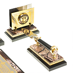 Настольный письменный набор из яшмы Manager Organizer варинант исполнения - 6 | Loft Concept в Воронеже