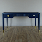 Письменный стол Elsa Dreams Blue Шпон дерево с двумя ящиками варинант исполнения - 1 | Loft Concept в Воронеже