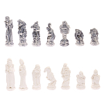 Шахматы Русские сказки с доской из натурального камня Змеевик Decorative Thematic Chess варинант исполнения - 5 | Loft Concept в Воронеже