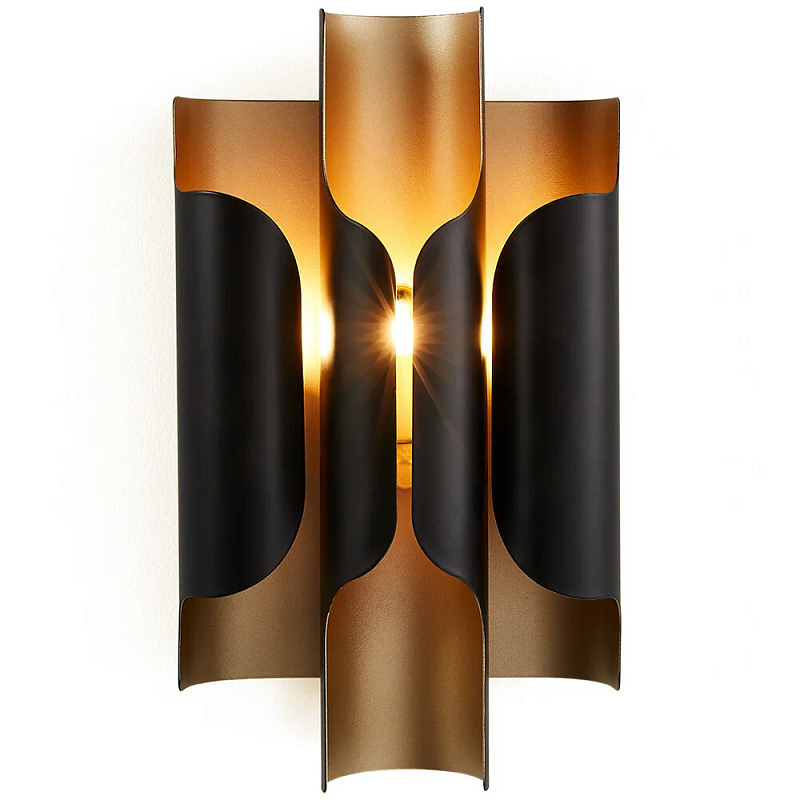 Бра из металла Dolton Wall Lamp Black Черный Латунь Бра из металла Dolton Wall Lamp Black Черный Латунь в Воронеже | Loft Concept