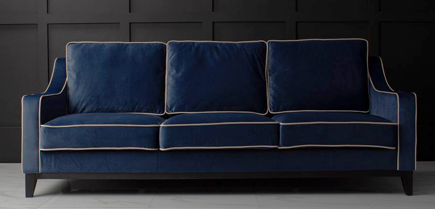 Диван Гринвич Greenwich sofa темно синего цвета Диван Гринвич Greenwich sofa темно синего цвета - Loft-Concept в Воронеже
