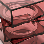 Стол журнальный в форме кубов Acrylic Furniture Lumina Crimson Clarity варинант исполнения - 4 | Loft Concept в Воронеже