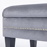 Мягкая банкетка с зоной для хранения Casket Grey варинант исполнения - 3 | Loft Concept в Воронеже