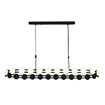 Люстра овальная с круглыми светодиодными источниками света Maxine Light варинант исполнения - 10 | Loft Concept в Воронеже