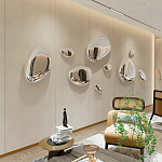 Абстрактная скульптура на стену в виде капли воды Water Outline варинант исполнения - 3 | Loft Concept в Воронеже