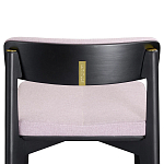 Барный стул из массива ясеня с обивкой из рогожки Elegant Ash Shape варинант исполнения - 4 | Loft Concept в Воронеже