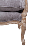 Кресло Ava Classical Armchair brown and grey velour варинант исполнения - 6 | Loft Concept в Воронеже