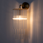 Бра с круглым основанием и длинными прозрачныи стеклянными трубками Nembus варинант исполнения - 2 | Loft Concept в Воронеже