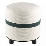 Пуф с плетеной светло-бежевой обивкой Serene Holidays варинант исполнения - 1 | Loft Concept в Воронеже