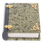 Шкатулка в виде книги из натурального камня змеевик Stone Casket варинант исполнения - 1 | Loft Concept в Воронеже