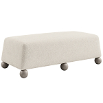 Дизайнерская Банкетка Wakonda с деревянными шариками  варинант исполнения - 1 | Loft Concept в Воронеже