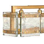 Люстра прямоугольная из толстого литого стекла Cast Glass варинант исполнения - 3 | Loft Concept в Воронеже