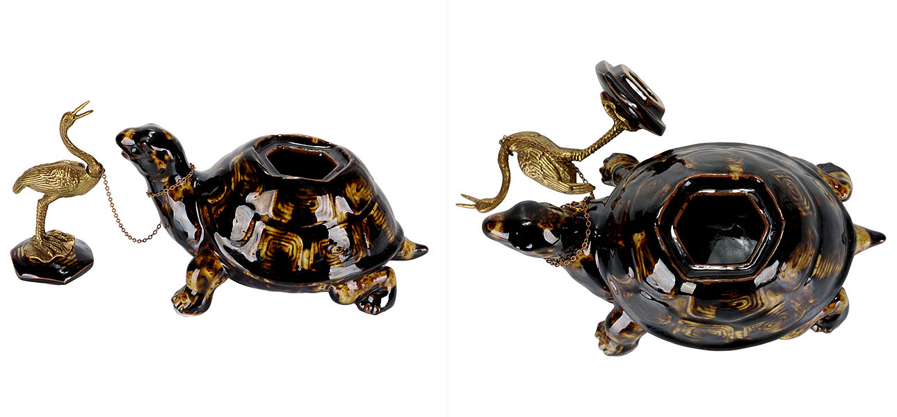 Чайник фарфоровый в виде черепахи Crane & Turtle Чайник фарфоровый в виде черепахи Crane & Turtle - Loft-Concept в Воронеже