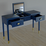 Туалетный стол - Трельяж Elsa Dreams Blue 120 см варинант исполнения - 2 | Loft Concept в Воронеже