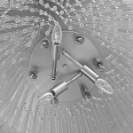 Люстра круглая с прозрачными стеклянными трубками Nembus варинант исполнения - 8 | Loft Concept в Воронеже