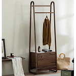 Вешалка деревянная с 2- мя ящиками Moon Walnut Furniture варинант исполнения - 2 | Loft Concept в Воронеже