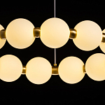 Люстра круглая с матовыми белыми шарами PEARLS Suspension варинант исполнения - 7 | Loft Concept в Воронеже