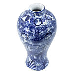 Ваза из фарфора сине-белого цвета Blue & White Ornament  варинант исполнения - 1 | Loft Concept в Воронеже