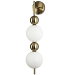 Бра с плафонами шарами из акрила и металла Crystal Globule Spheres Wall Lamp варинант исполнения - 1 | Loft Concept в Воронеже