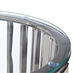 Столик журнальный с круглой прозрачной стеклянной столешницей Voluptuous варинант исполнения - 1 | Loft Concept в Воронеже