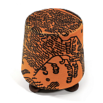 Пуф Wakonda Terracotta Tiger Mountain с Круглыми ножками  варинант исполнения - 2 | Loft Concept в Воронеже