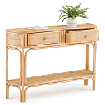 Консоль из плетеного ротанга с ящиками Armelle Rattan Console варинант исполнения - 3 | Loft Concept в Воронеже