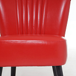 Кресло с обивкой из эко-кожи Harper Armchair Red варинант исполнения - 6 | Loft Concept в Воронеже